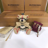 Burberry New Fashion Grid Thomas Teddy Pendant Keychain