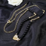 Chanel New Fashion Versatile Gradient Love Waist Chain