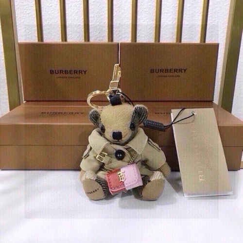 Burberry New Fashion Grid Thomas Teddy Pendant Keychain