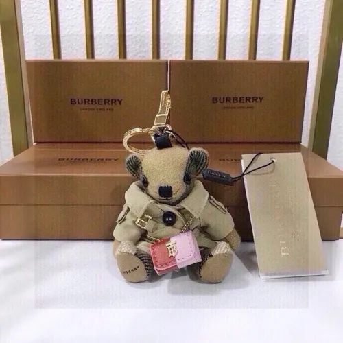 Burberry New Fashion Grid Thomas Teddy Pendant Keychain