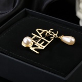 Chanel New Classic Logo Pearl Brooch