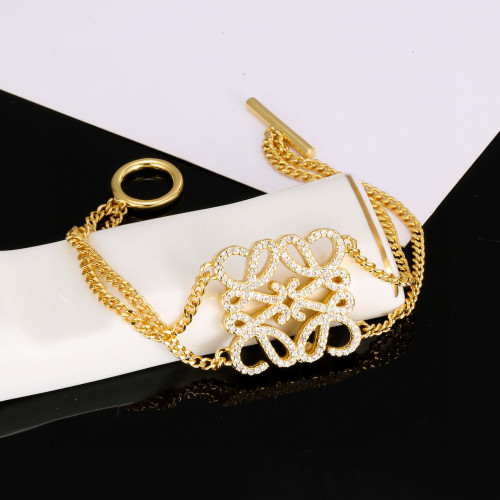 Loewe New Fashion Diamond Logo Bracelet