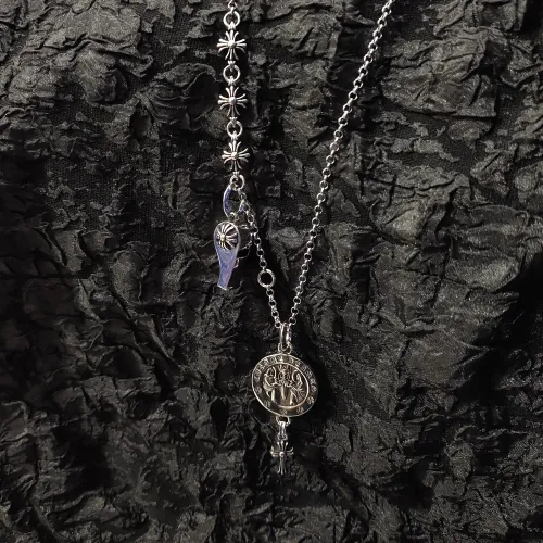 Chrome Hearts New Retro Whistle Angel Round Pendant Necklace