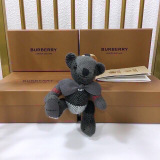 Burberry New Fashion Grid Thomas Teddy Pendant Keychain