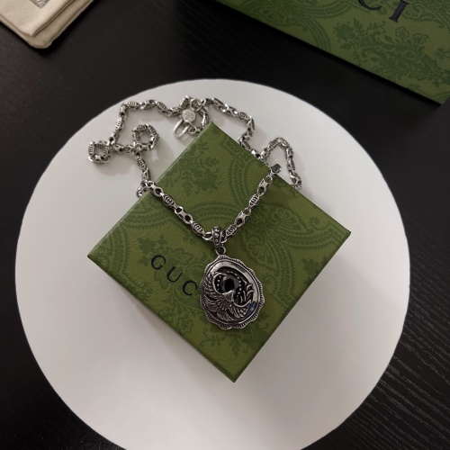 Gucci New Classic Retro Double G Eagle Pendant Necklace