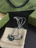 Gucci New Fashion REAL Black Enamel Necklace