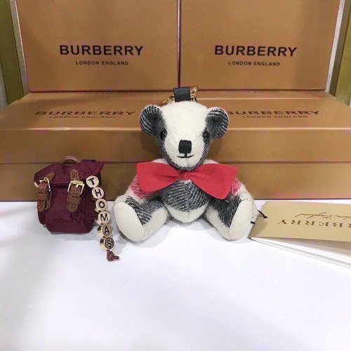 Burberry New Fashion Grid Thomas Teddy Pendant Keychain