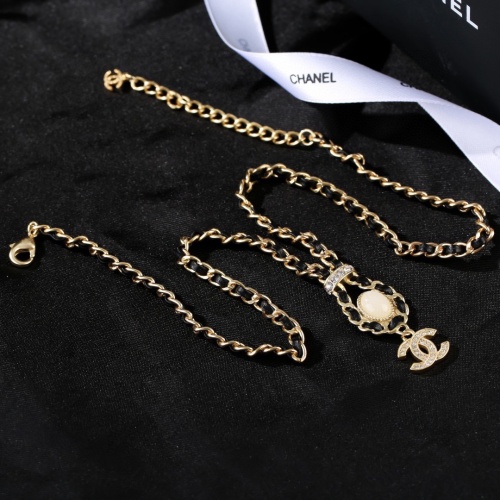 Chanel New Classic Versatile Double C Leather Rope Necklace