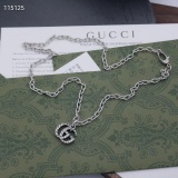 Gucci Classic Retro Double G Pendant Necklace