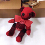 Burberry New Fashion Grid Thomas Teddy Pendant Keychain