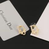 Dior New Fashion Retro Letter Pearl Earrings
