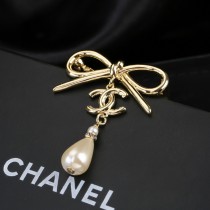 Chanel New Fashion Bow Pearl Brooch