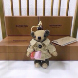 Burberry New Fashion Grid Thomas Teddy Pendant Keychain