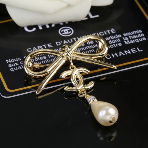 Chanel New Fashion Bow Pearl Brooch
