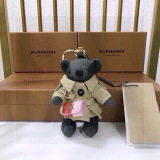Burberry New Fashion Grid Thomas Teddy Pendant Keychain