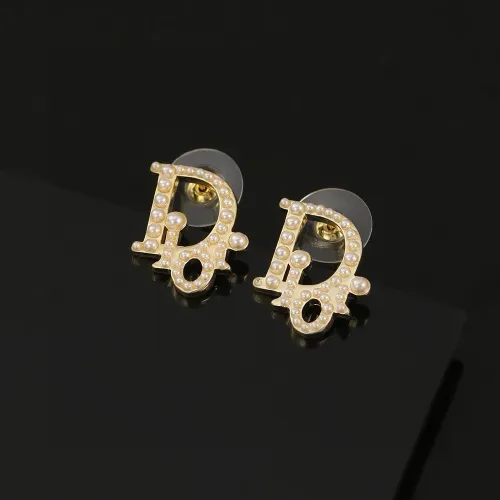 Dior New Fashion Retro Letter Pearl Earrings