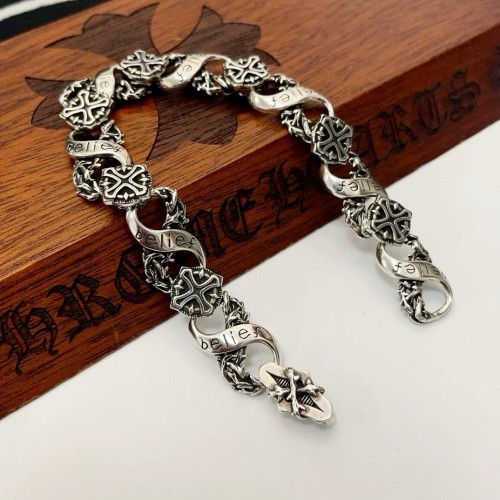 Chrome Hearts Punk Retro Multi Element Cross Bracelet