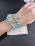 Chrome Hearts Retro Multi Element Blue Cat Eye Bracelet Bracelet