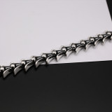Chrome Hearts Unisex Punk Retro Keel OT Buckle Bracelet