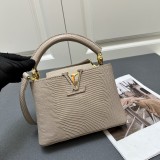 Louis Vuitton Classic LV Letter Lizard Leather Mini Handbag Size：21 x 14 x 8 CM