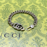 Gucci New Luxury Retro Water Diamond Double G Bracelet