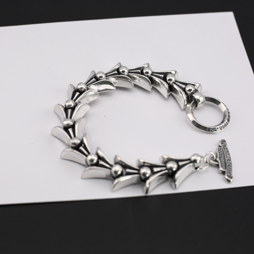 Chrome Hearts Unisex Punk Retro Keel OT Buckle Bracelet