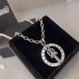 Chrome Hearts Unisex Retro Sanskrit Holy Sword Pendant Necklace