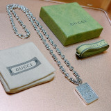 Gucci Anger Forest Collection Double G Pattern Vintage Necklace