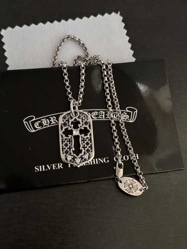Chrome Hearts New Couple Classic Flame Diamond Necklace