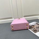 Louis Vuitton Classic LV Letter Lizard Leather Mini Handbag Size：21 x 14 x 8 CM