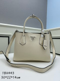 Prada New Classic Triangle Logo Lychee Pattern Leather Shopping Bag Handbag Size: 30x22x14 CM