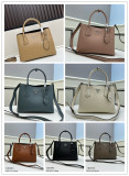 Prada New Classic Triangle Logo Lychee Pattern Leather Shopping Bag Handbag Size: 30x22x14 CM