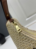 Prada Classic Triangle Logo Straw Bag Size: 25x15x7 CM
