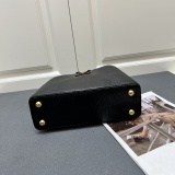 Louis Vuitton Classic LV Letter Lizard Leather Mini Handbag Size:27 x 18 x 9 CM