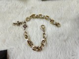 Chrome Hearts Unisex Retro Elliptical Ring Letter Cross Bracelet