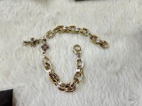 Chrome Hearts Unisex Retro Elliptical Ring Letter Cross Bracelet