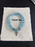 Chrome Hearts Retro Multi Element Blue Cat Eye Bracelet Bracelet