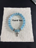 Chrome Hearts Retro Multi Element Blue Cat Eye Bracelet Bracelet