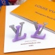 Louis Vuitton New Fashion Purple Resin Diamond Earrings