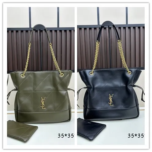 Yves Saint Laurent New Classic Logo Soft Sheepskin Lucky Bag Bucket Bag Size: 35X35X10 CM