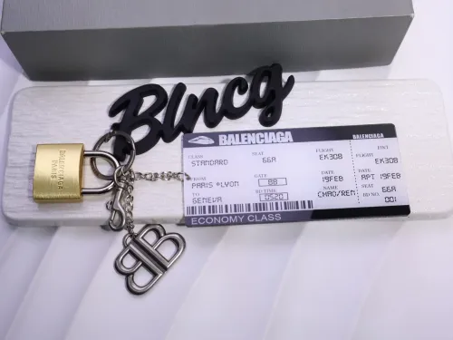 Balenciaga Fashion Multi Element Pendant Keychain Bag Pendant