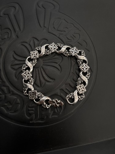 Chrome Hearts Punk Retro Multi Element Cross Bracelet