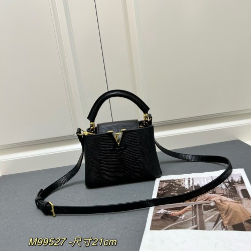 Louis Vuitton Classic LV Letter Lizard Leather Mini Handbag Size：21 x 14 x 8 CM