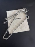 Chrome Hearts Classic Cross Bag Chain Lobster Dice Waist Chain