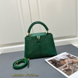 Louis Vuitton Classic LV Letter Lizard Leather Mini Handbag Size:27 x 18 x 9 CM