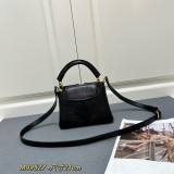 Louis Vuitton Classic LV Letter Lizard Leather Mini Handbag Size：21 x 14 x 8 CM