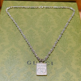 Gucci Anger Forest Collection Double G Pattern Vintage Necklace