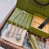 Gucci New Classic Retro Double G Transit Bead Necklace