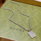 Gucci Anger Forest Collection Double G Pattern Vintage Necklace