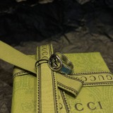 Gucci New Retro Interlocking Double G Green Enamel Ring